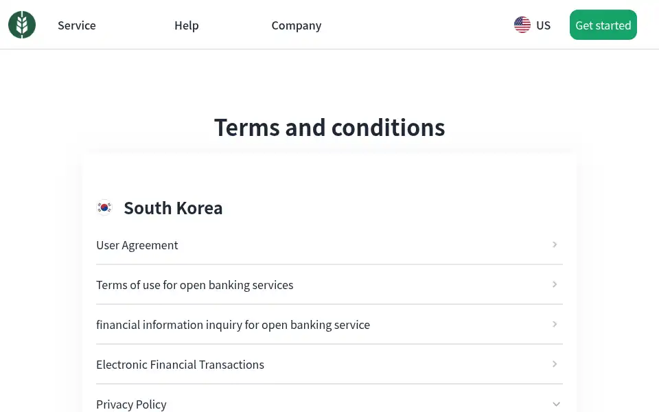 Screenshot of wirebarley.com