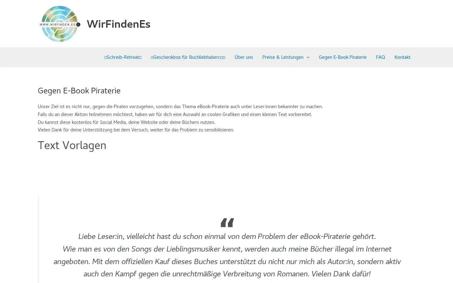 Screenshot of wirfinden.es