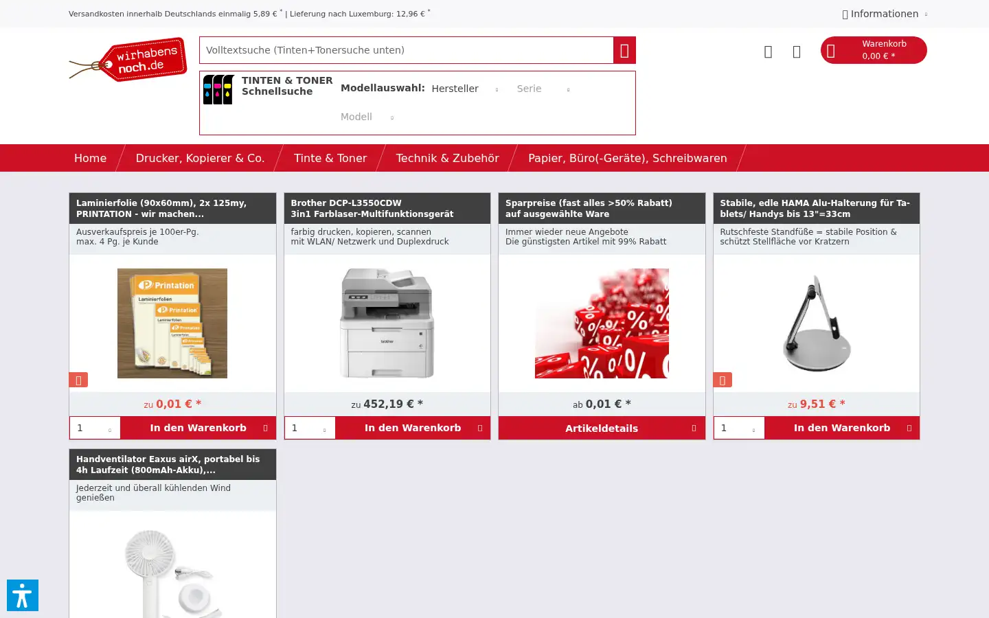 Screenshot of wirhabensnoch.de