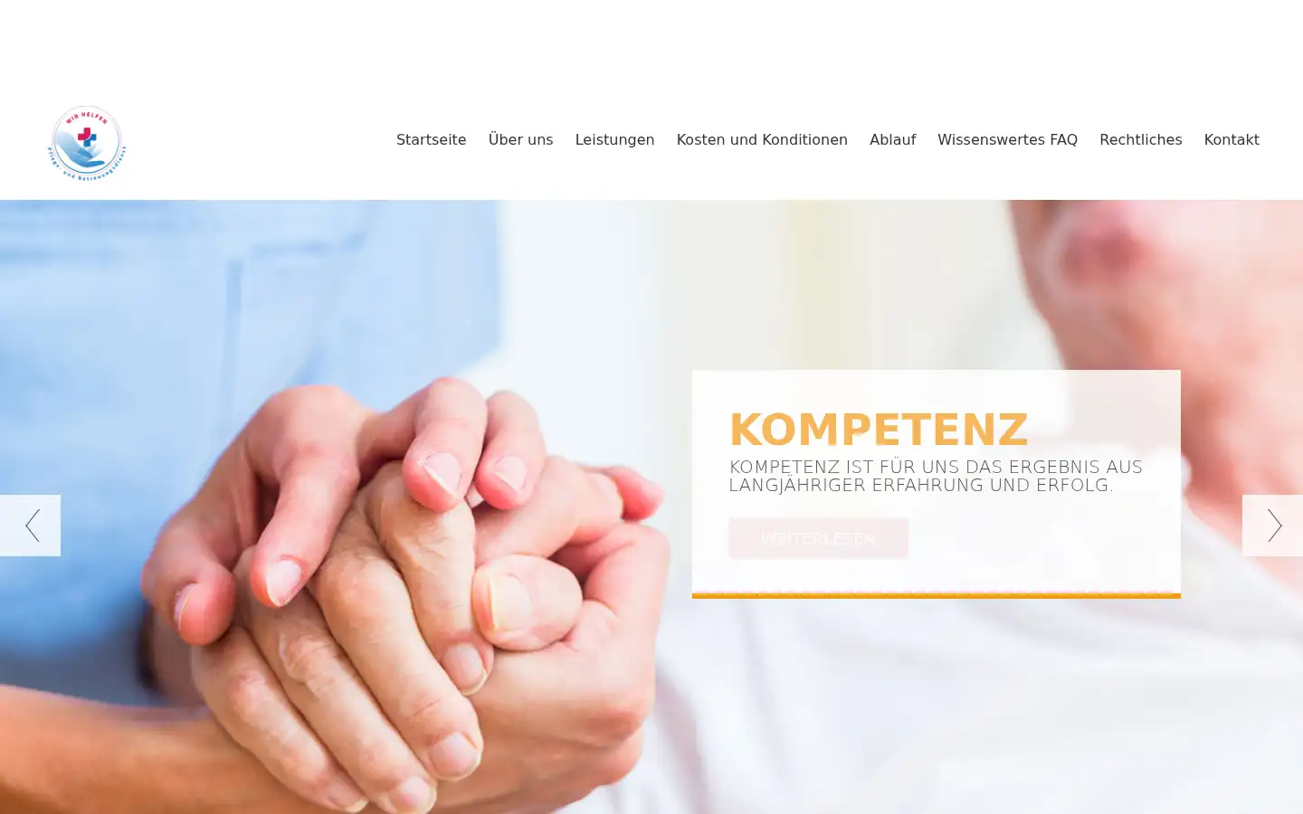 Screenshot of wirhelfen24.eu