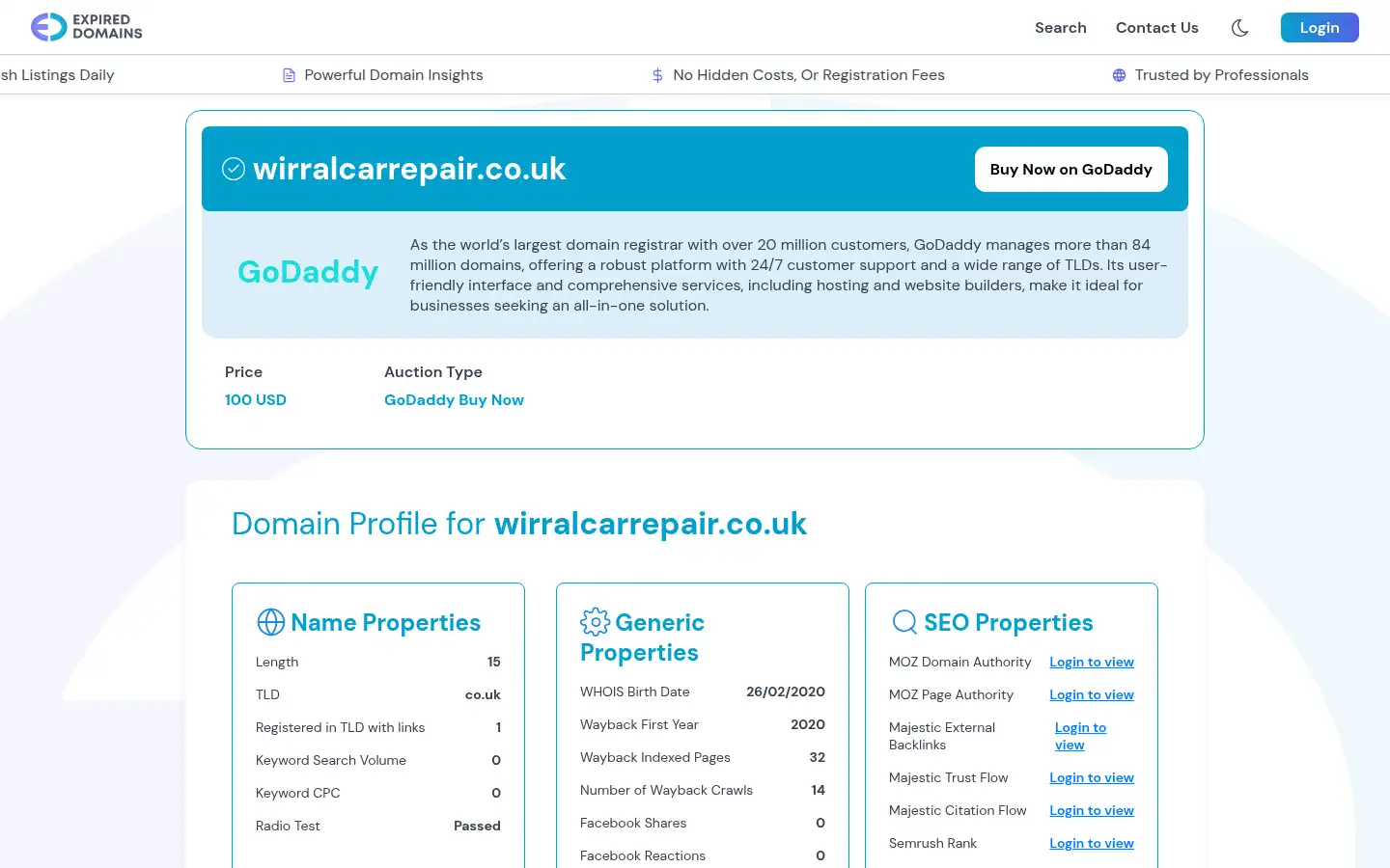 Screenshot of wirralcarrepair.co.uk