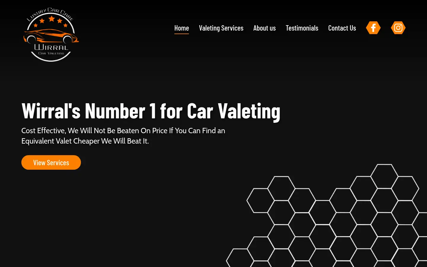 Screenshot of wirralcarvaleting.co.uk