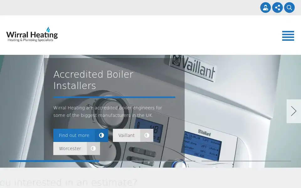 Screenshot of wirralheating.com