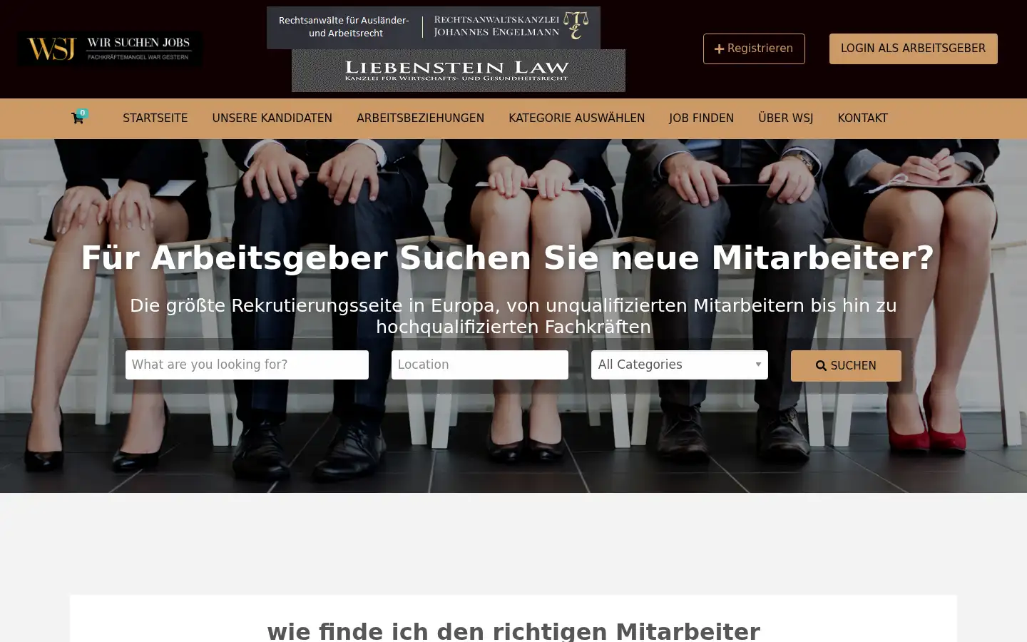 Screenshot of wirsuchenjobs.de