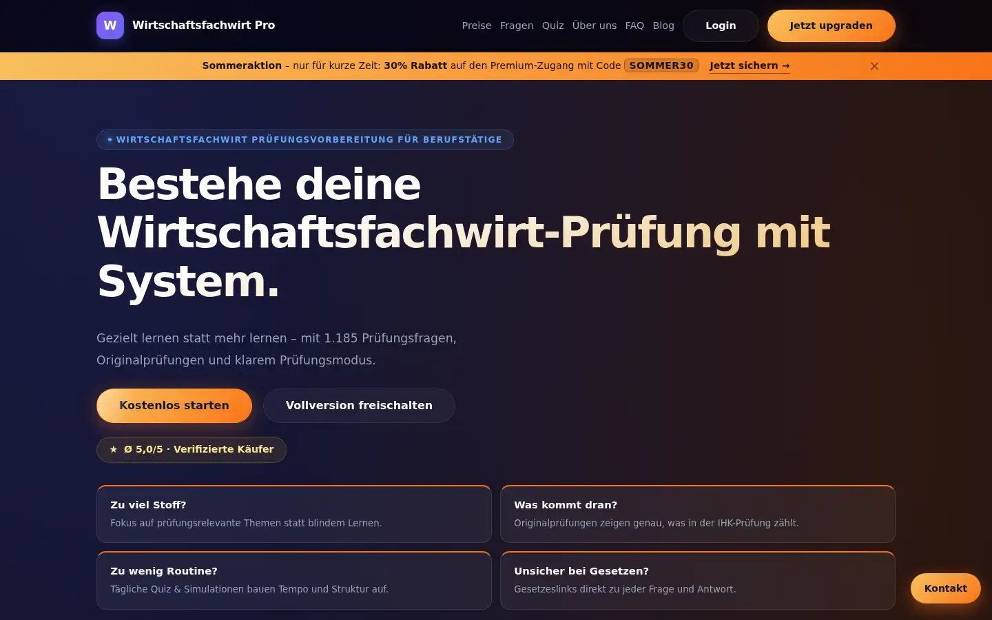 Screenshot of wirtschaftsfachwirt-pro.de
