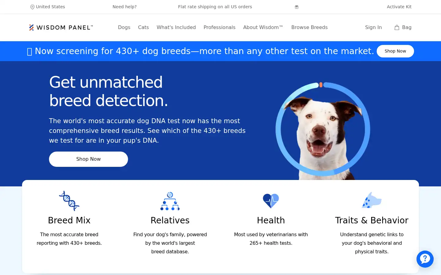 Screenshot of wisdompanel.com