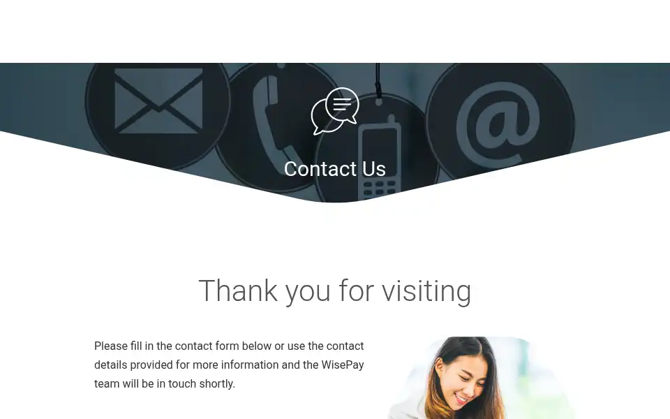 Screenshot of wisepay.co.uk