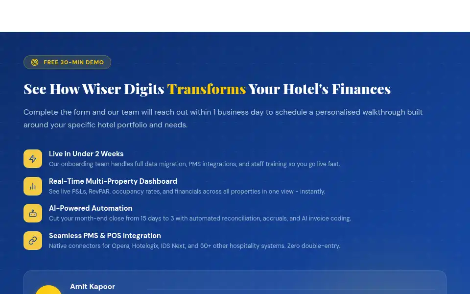 Screenshot of wiserdigits.com