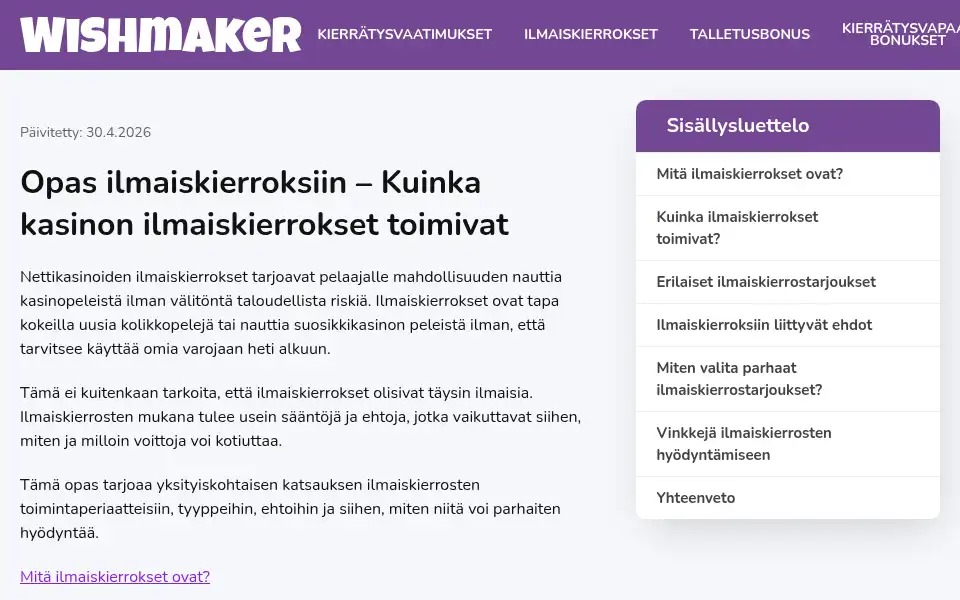 Screenshot of wishmaker.com