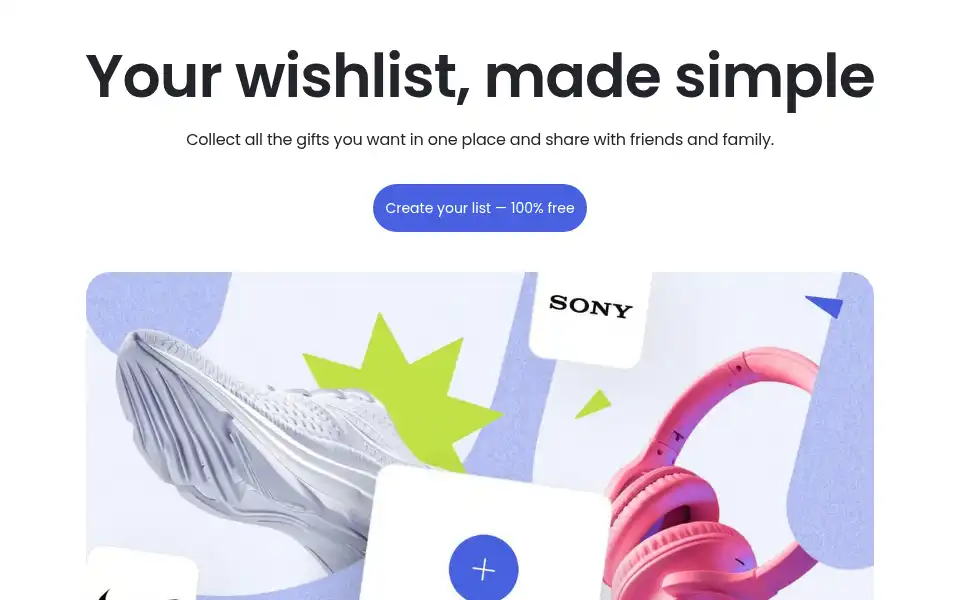 Screenshot of wishwave.com