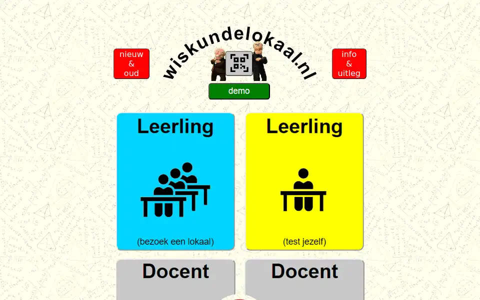 Screenshot of wiskundelokaal.nl