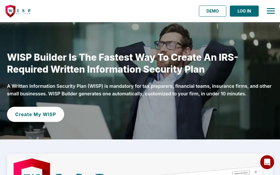 Screenshot of wispbuilder.com