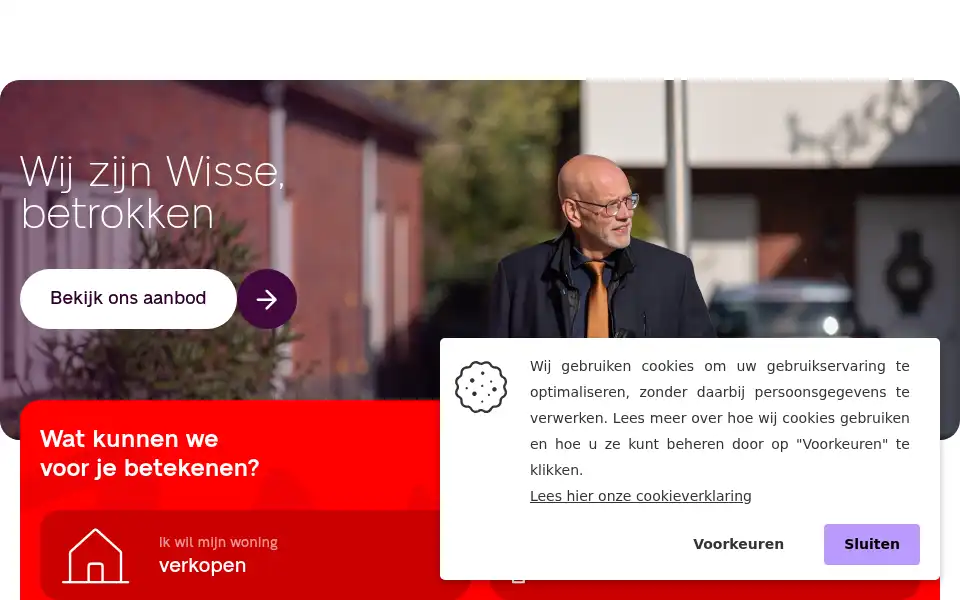 Screenshot of wisse.nl