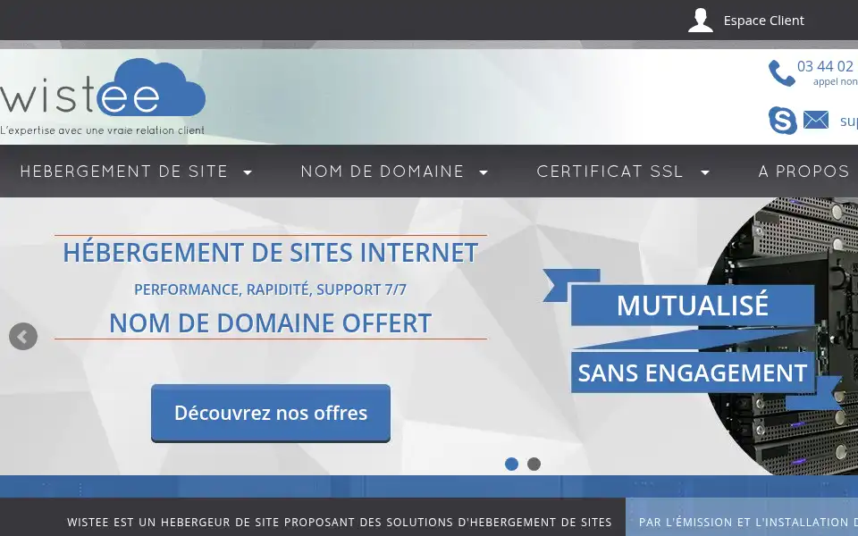 Screenshot of wistee.fr
