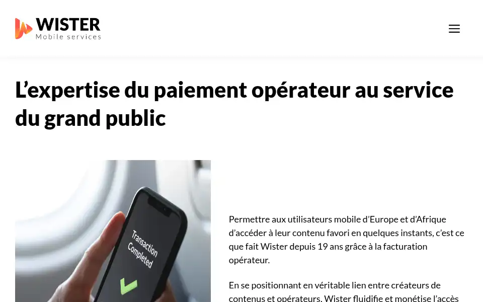 Screenshot of wister.com