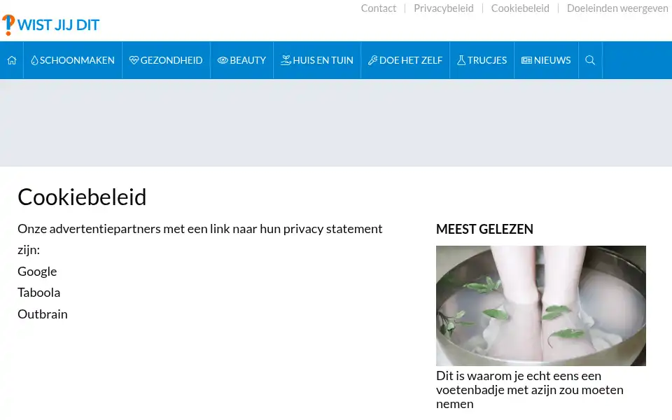 Screenshot of wistjijdit.nl