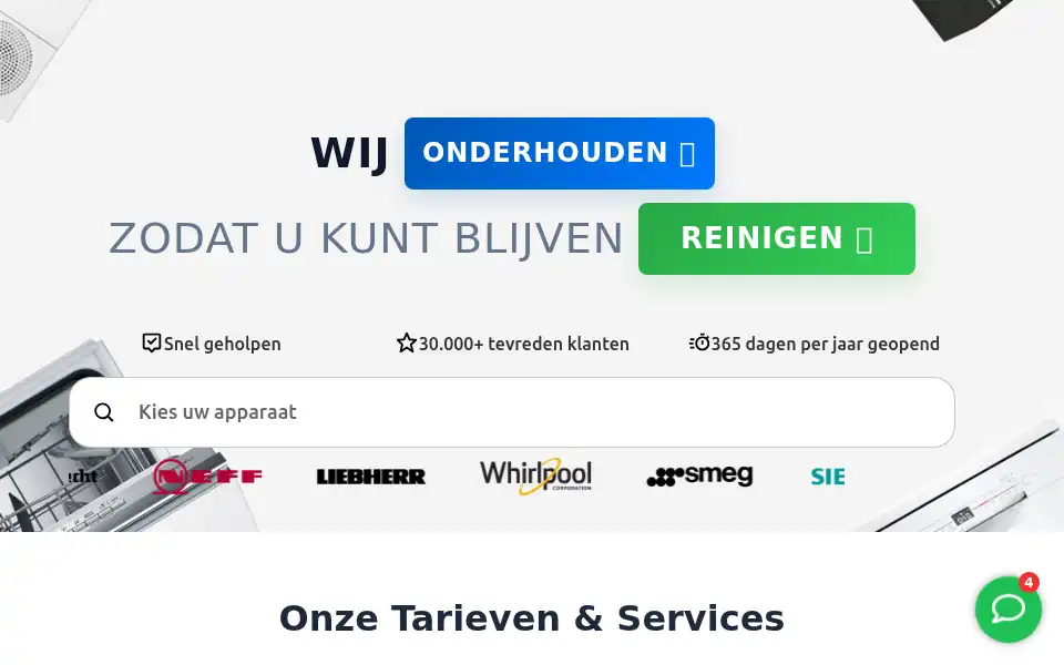 Screenshot of witgoedinspectie.nl