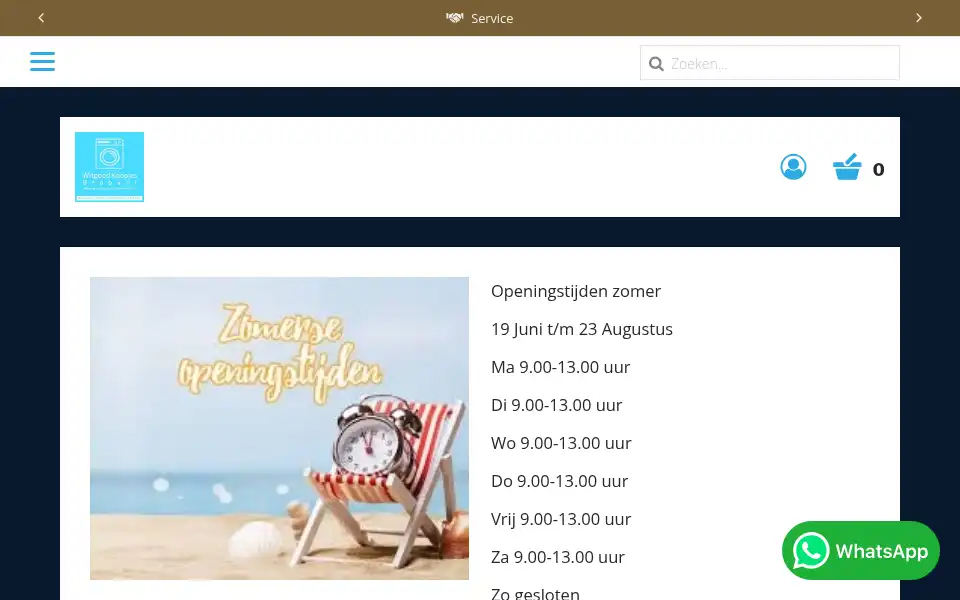 Screenshot of witgoedkoopjesbrabant.nl