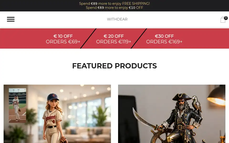 Screenshot of withdear.com