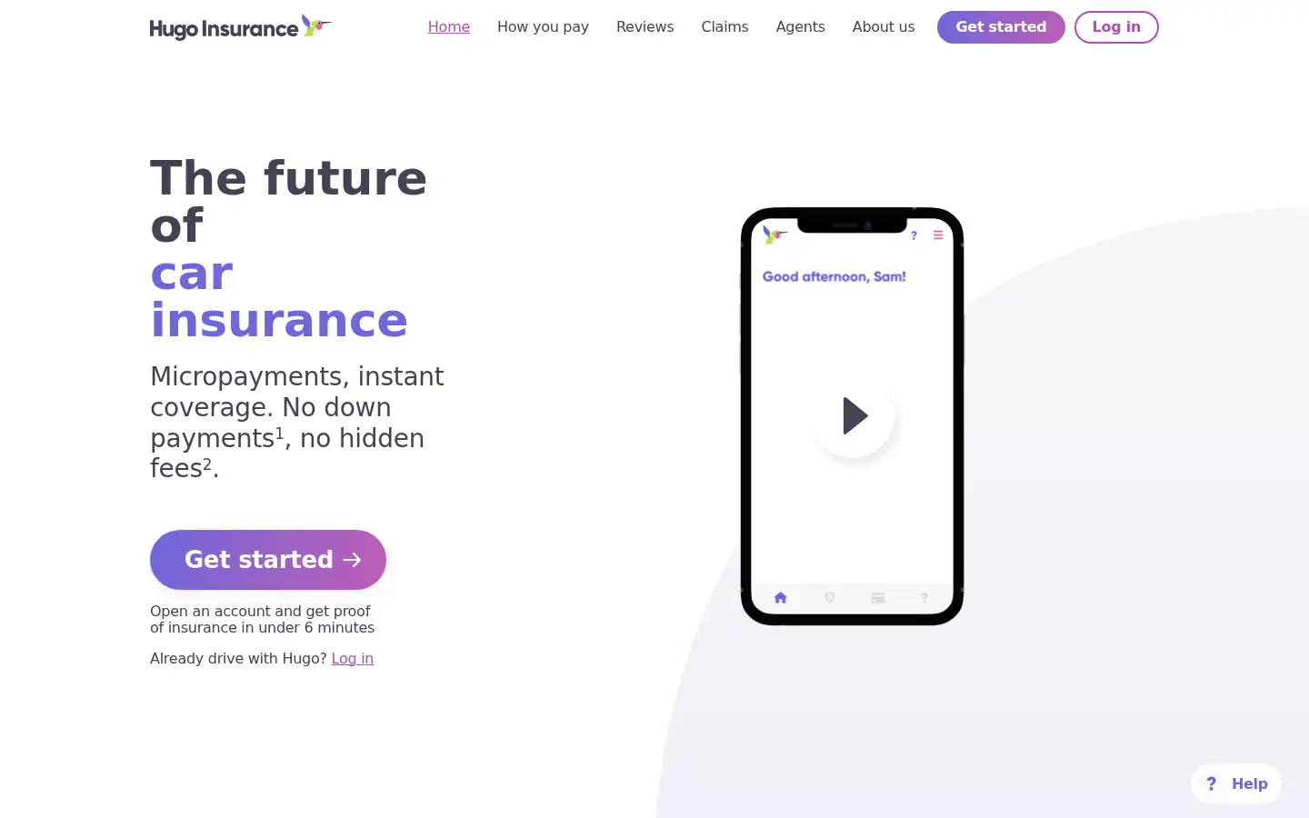 Screenshot of withhugo.com