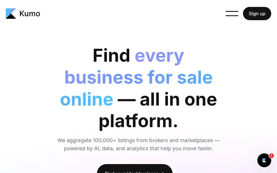Screenshot of withkumo.com