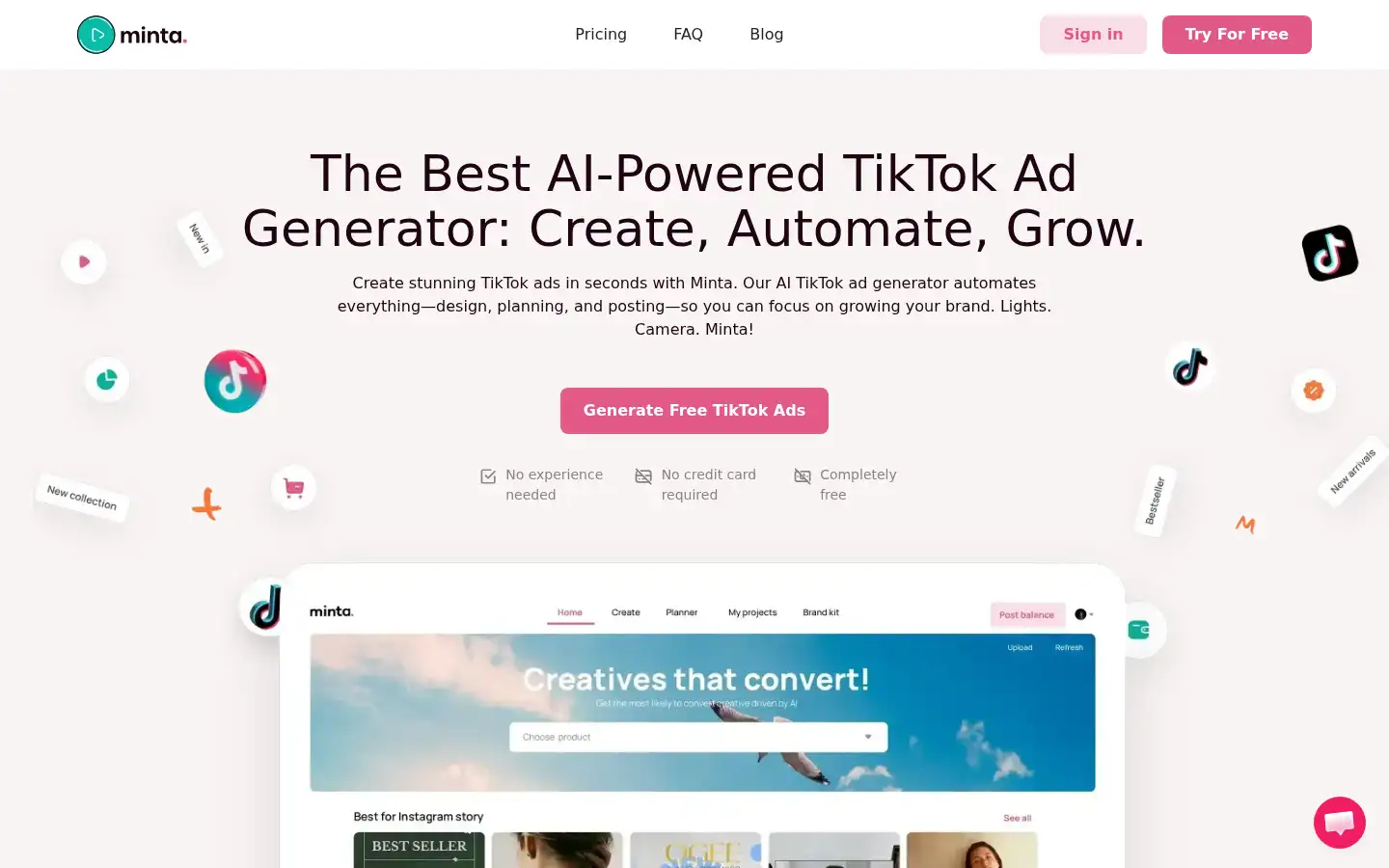 Screenshot of withminta.com