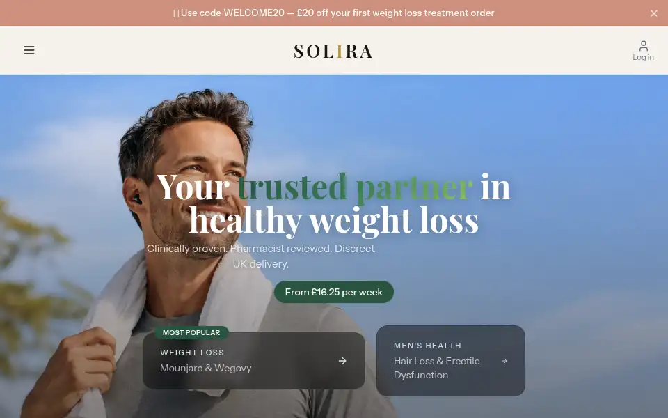 Screenshot of withsolira.com
