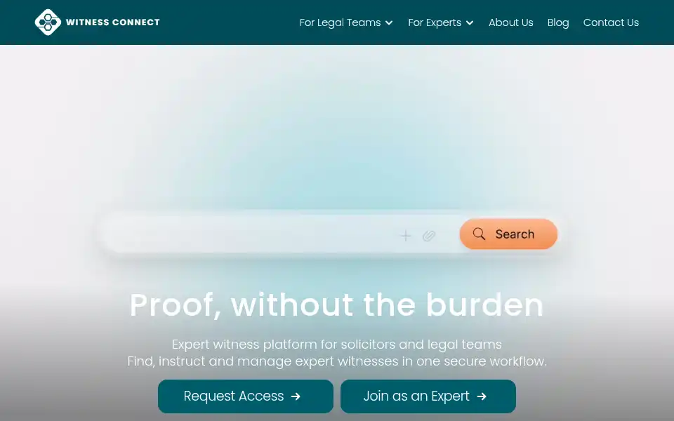 Screenshot of witnessconnect.co.uk