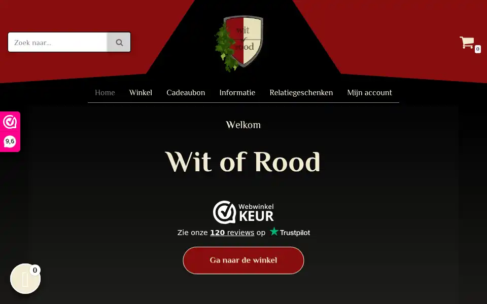 Screenshot of witofrood.nl