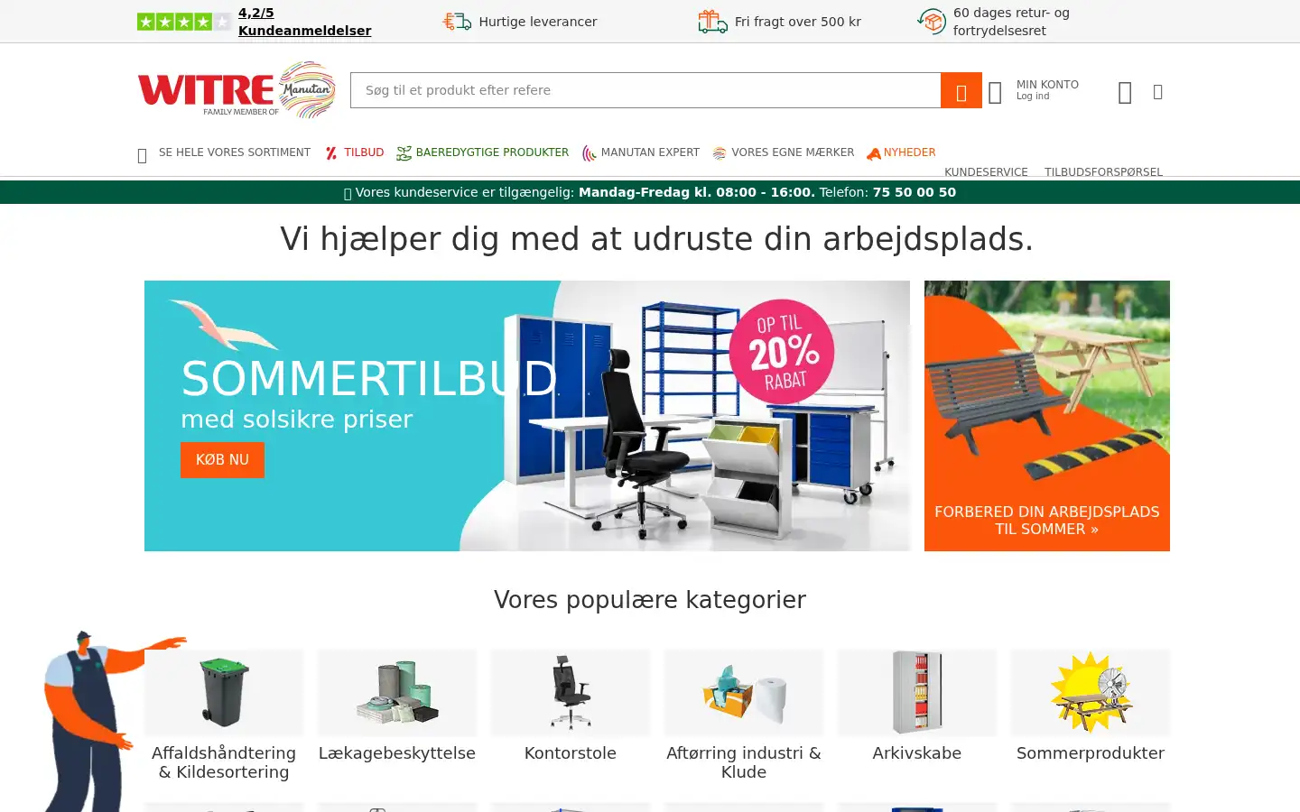 Screenshot of witre.dk