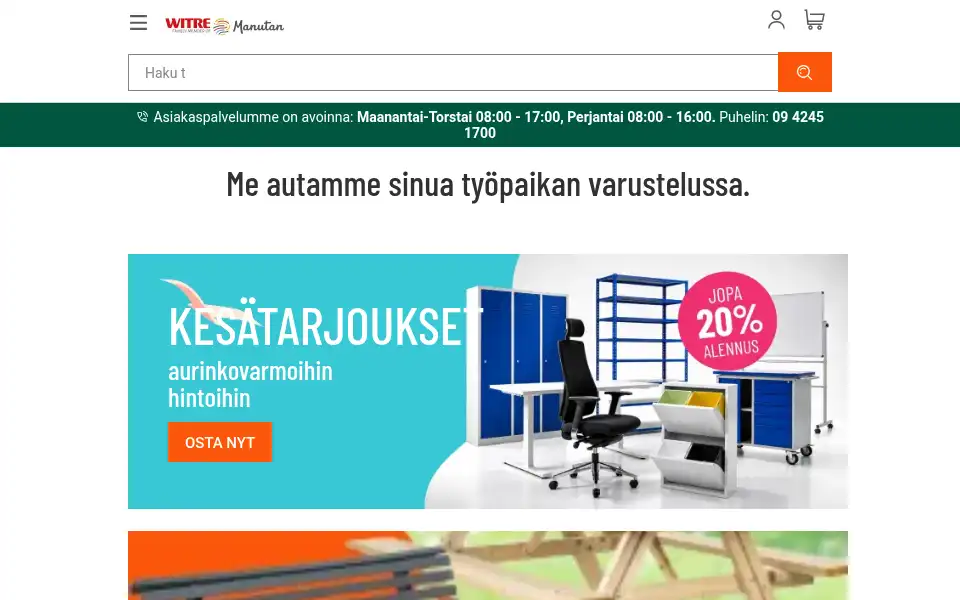 Screenshot of witre.fi