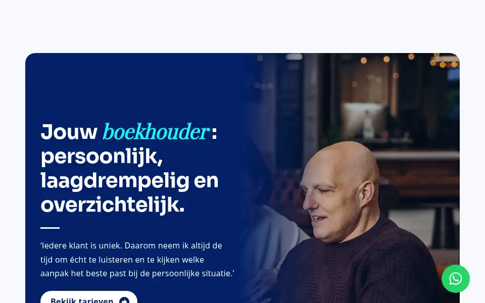 Screenshot of witter-administratie.nl