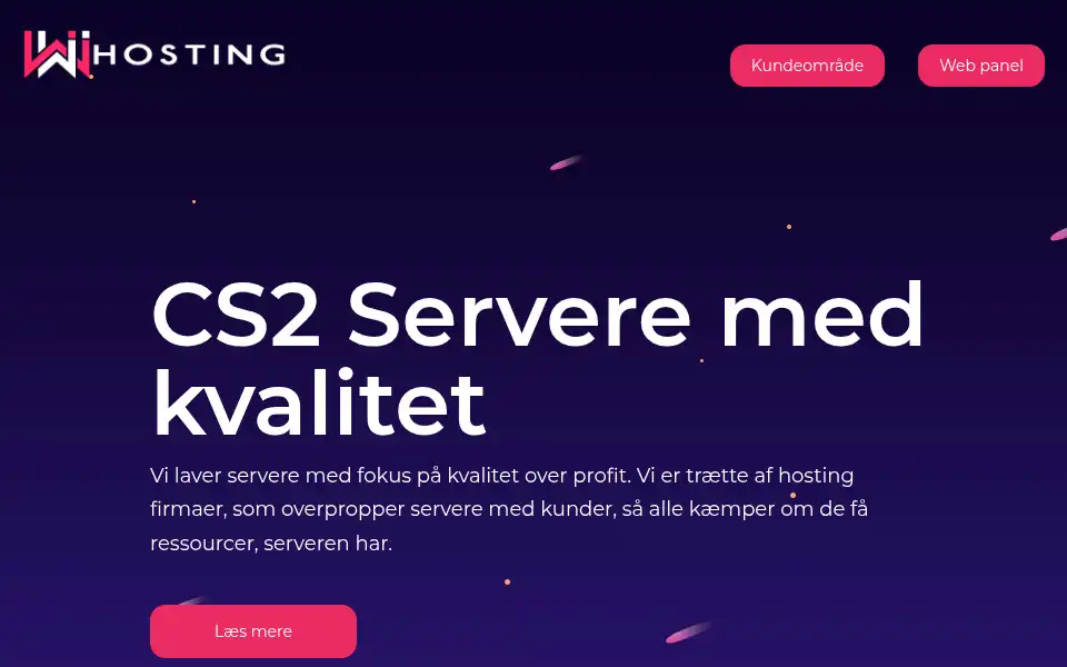 Screenshot of wiwihosting.dk