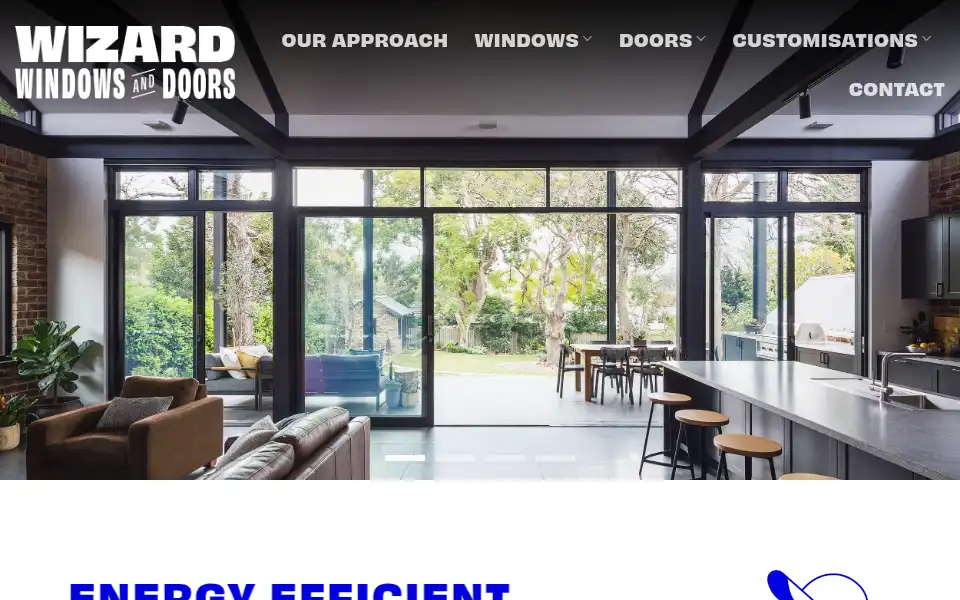 Screenshot of wizardglass.com.au