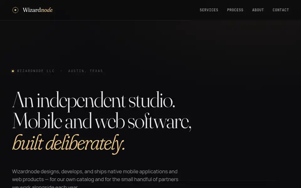 Screenshot of wizardnode.com