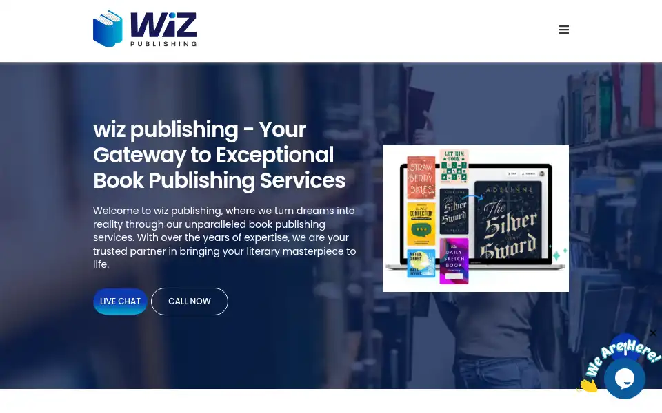 Screenshot of wizpublishing.com