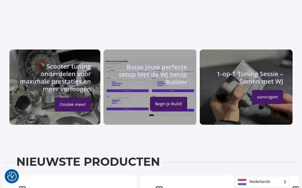Screenshot of wjtuning.nl