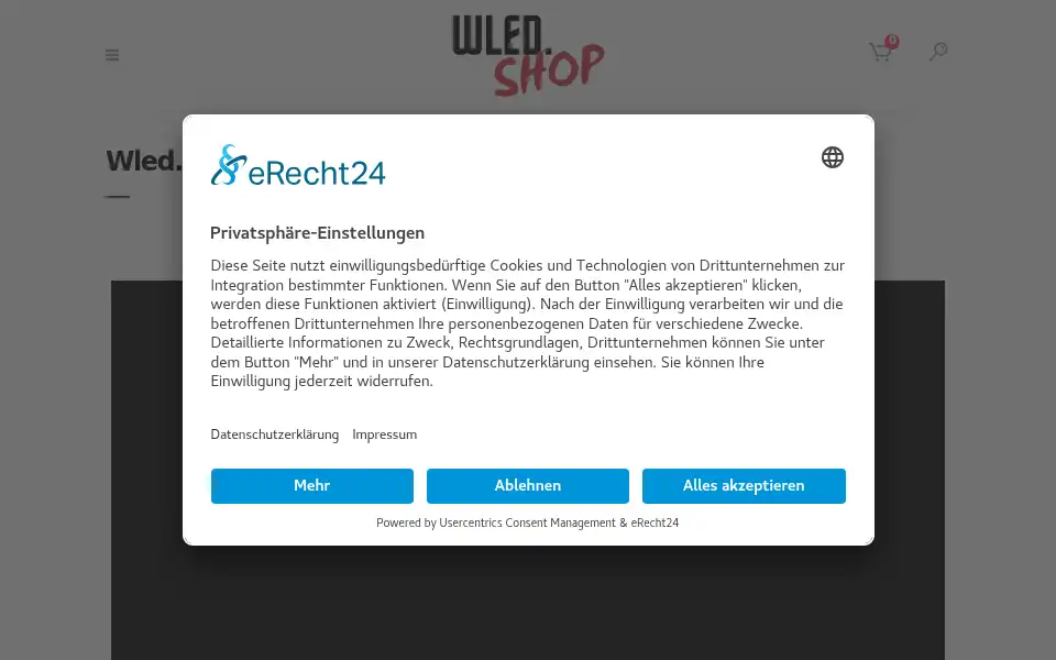 Screenshot of wled.shop