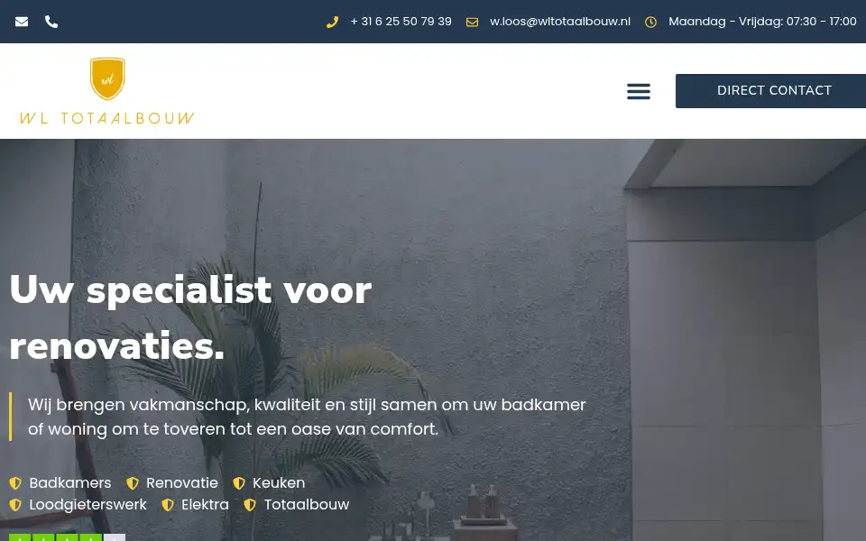 Screenshot of wltotaalbouw.nl
