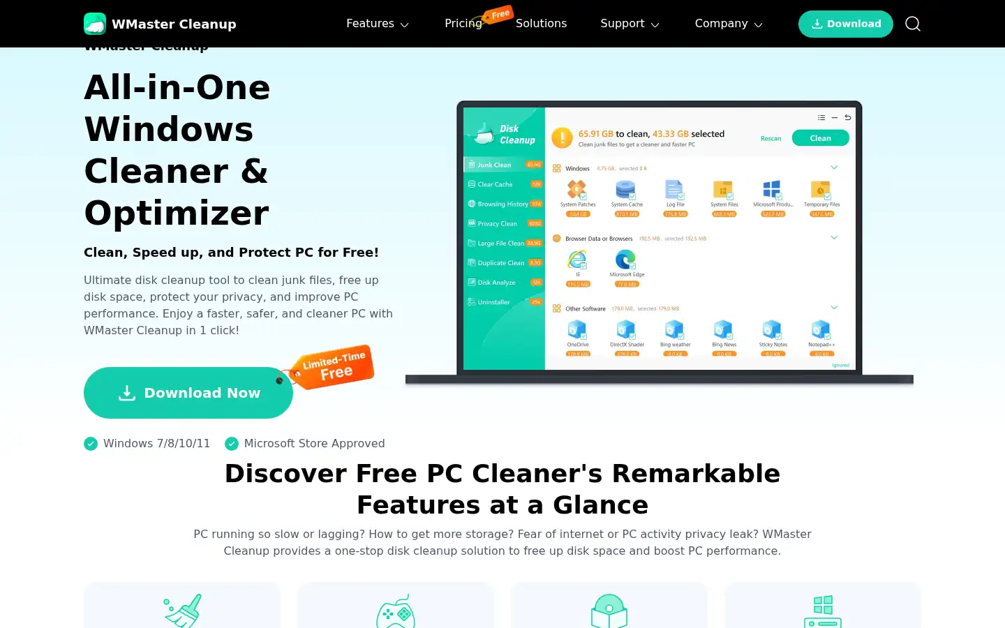 Screenshot of wmastercleanup.com