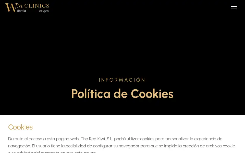 Screenshot of wmclinics.es