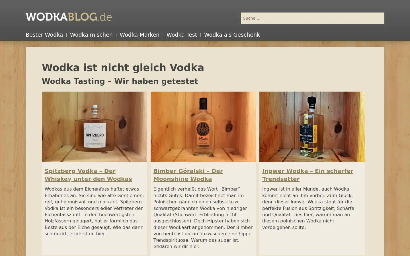 Screenshot of wodkablog.de