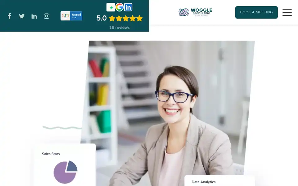 Screenshot of woggleconsulting.com