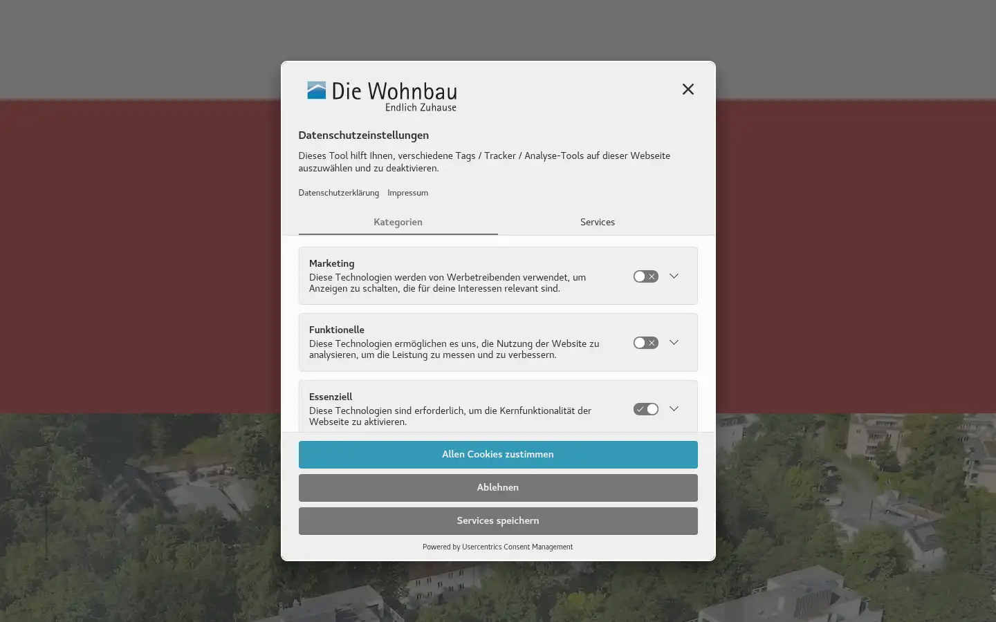 Screenshot of wohnbau-gmbh.de