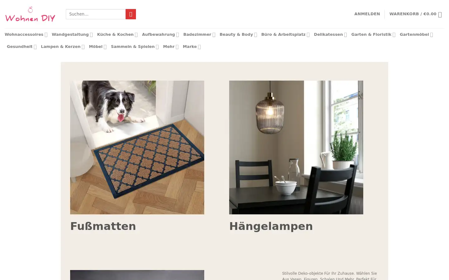 Screenshot of wohnen-diy.com