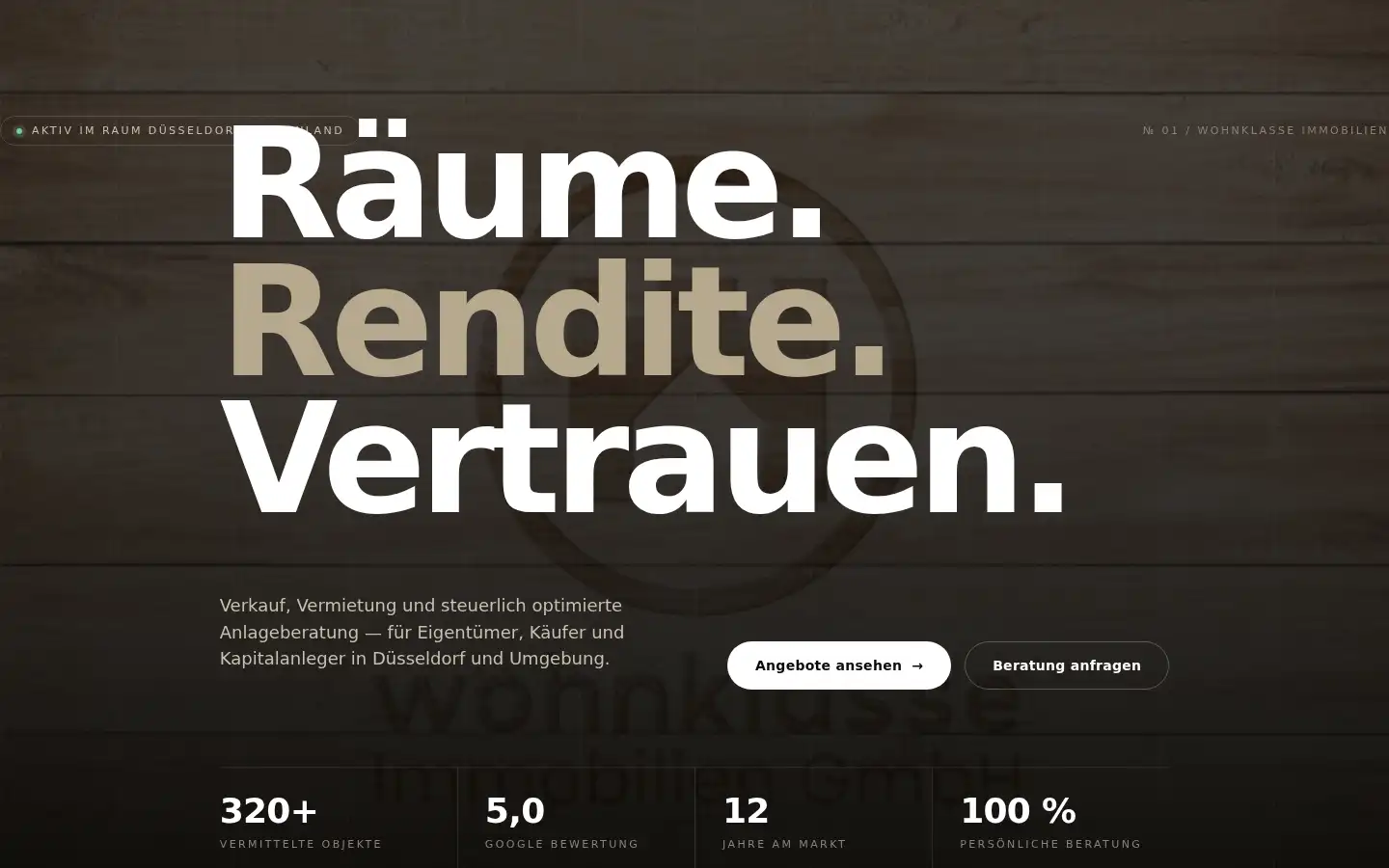 Screenshot of wohnklasse.com