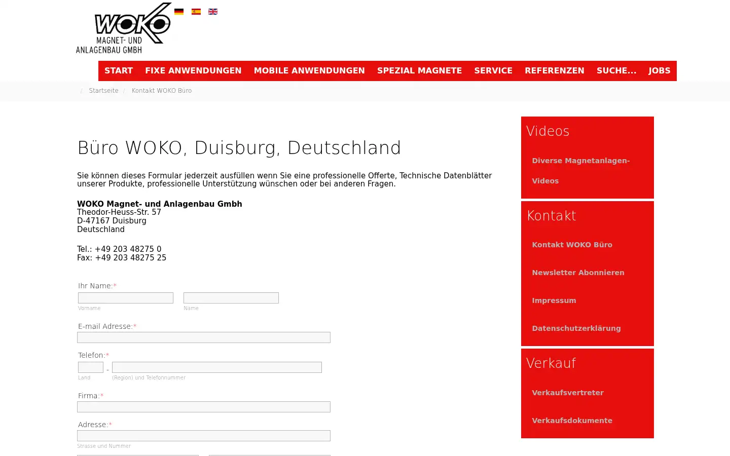 Screenshot of woko.de