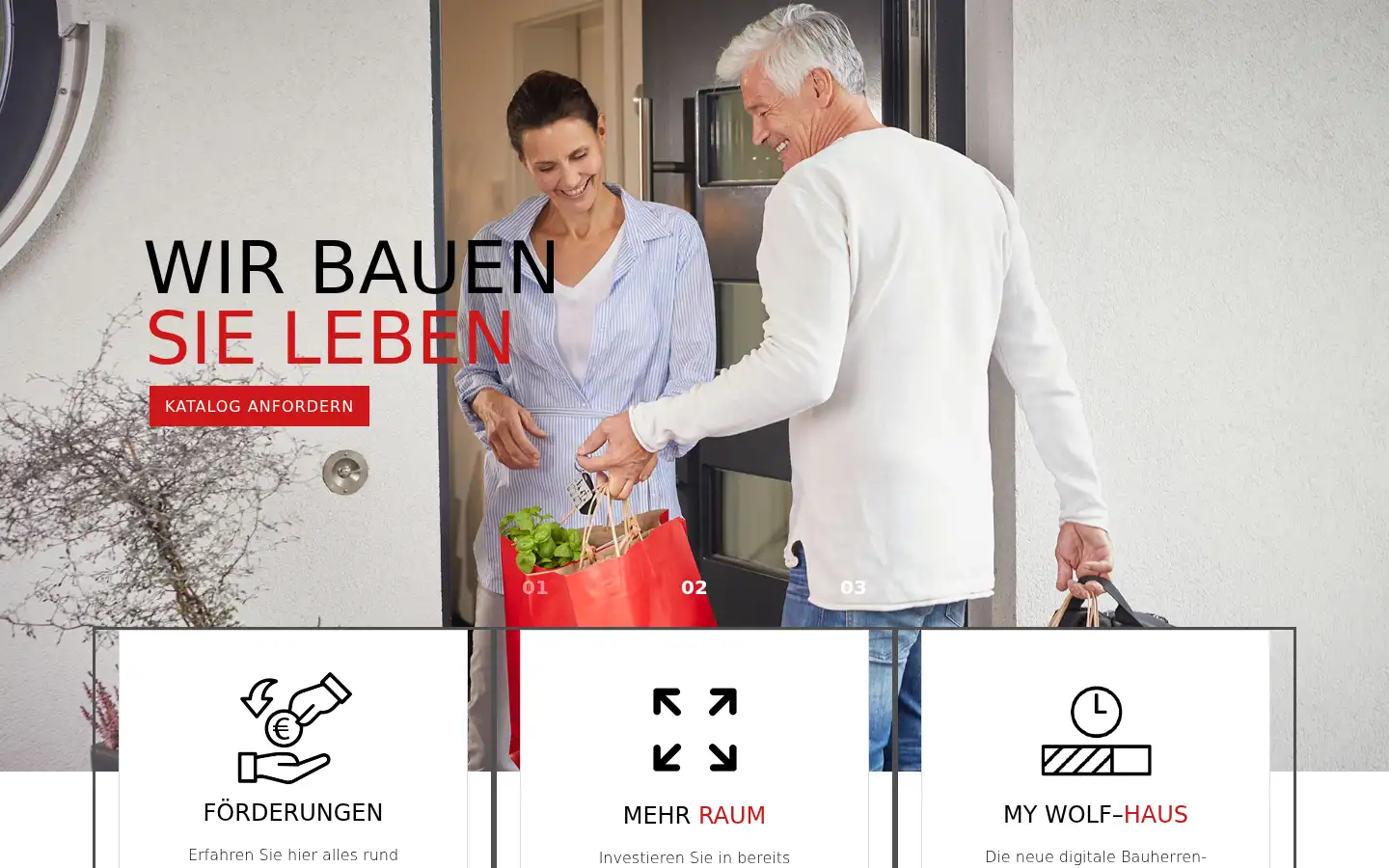 Screenshot of wolf-haus.de