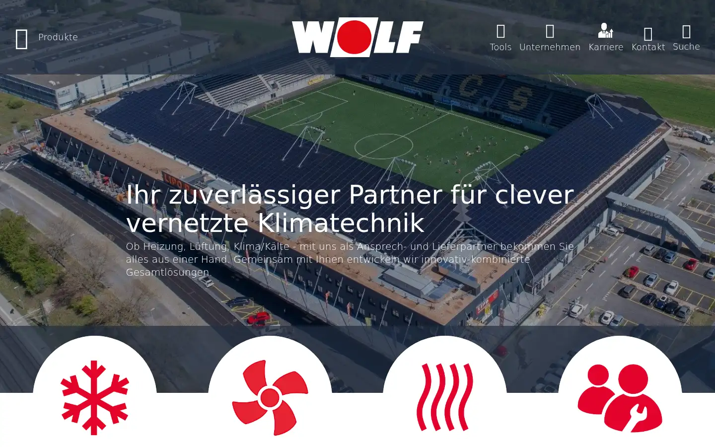 Screenshot of wolf-klimatechnik.ch