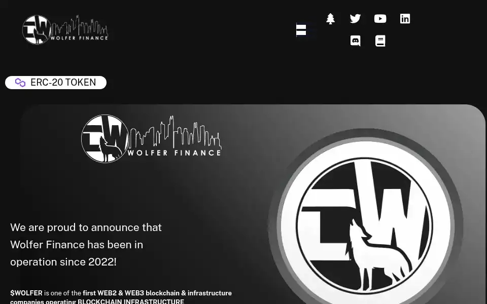 Screenshot of wolfer.finance